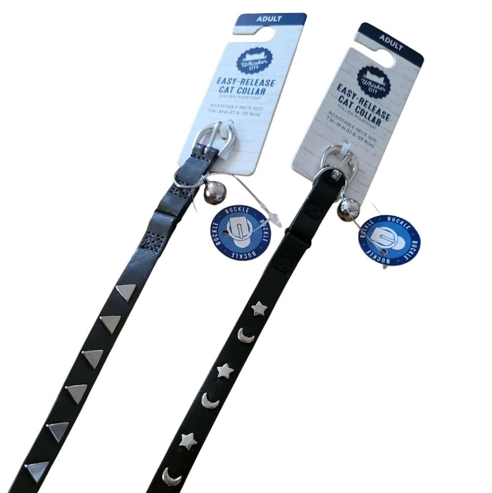 Set Of Two Cat Collars